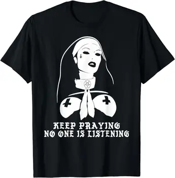 YENİ Kafatası Rahibe Demek Tutmak Dua Kimse Dinleme Hediye Fikri Tee T-Shirt S-3XL uzun kollu