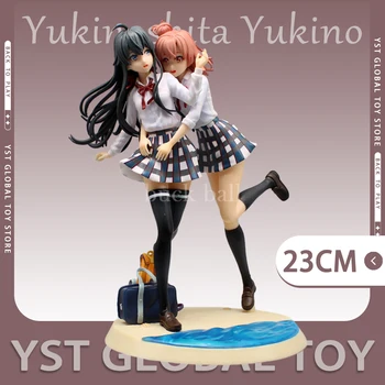 Yukinoshita Yukino Şekil 23cm Yuigahama Yui Anime Figürleri Kawaii Kız Heykelcik Heykeli Modeli Bebek Koleksiyon Dekor Oyuncaklar Hediyeler