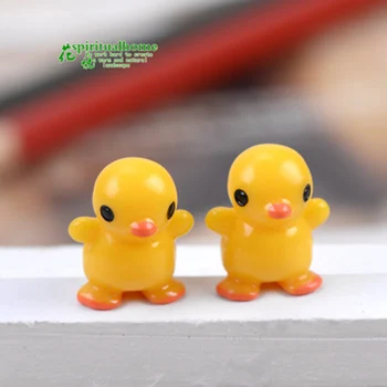 ZOCDOU 1 Adet Asya Sarı Ördek Quacker Çiftlik Modeli 1cm Küçük Heykeli Mini Heykelcik El Sanatları Süs Minyatür DIY Dekor Bebek