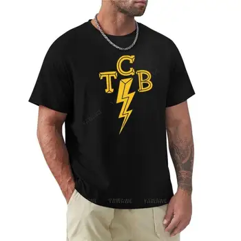 marka tişört adam Elvis Kralı Rock ' N'roll TCB T-Shirt Kadınlar için Klasik Moda Fikir T-Shirt pamuk tee-shirt