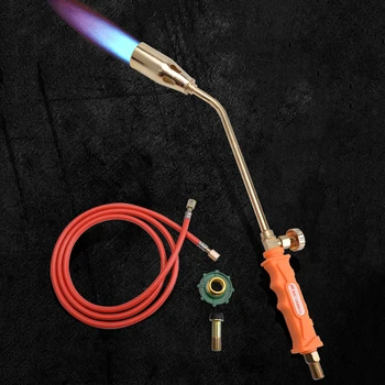 Çok fonksiyonlu Sıvılaştırılmış gaz Meşalesi Blowtorch püskürtme tabancası tek / çift anahtarı paslanmaz çelik yüksek sıcaklık ısıtma meşale