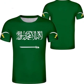 Özel Herhangi İsim Numarası SUUDİ ARABİSTAN 3D T-shirt SA SAU ulusal bayrak Futbol T-Shirt Elbise Erkekler Kadınlar İçin Hediyeler