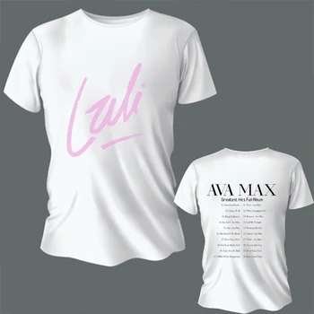 Şarkıcı Ana Mena T-Shirt Lali Yaz Kazak Tee Gömlek Baskı Kadın Erkek Y2k Kawaii Giysileri Üstleri Nefes Moda Gotik