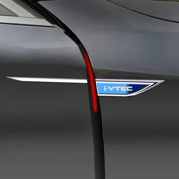 3D Metal Araba Bayrağı Amblem Rozeti Çıkartmaları Sticker Araba Kapı Honda Acura Ivtec I - vtec Dohc Civic Accord CC GR SR