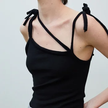 Backless Siyah Tank Top Kadınlar Seksi Bandaj Korse Üstleri 2021 Yeni Yaz Kadın Y2K Üstleri Giysi Kaşkorse Casual Parti Streetwear