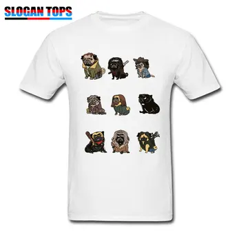 Komik T-shirt Erkekler Tshirt Yürüyüş Pug T Shirt Yaz Yeni Yürüyüş Ölü Tarzı Giysiler Beyaz Pamuklu Solmaz Üstleri Sevimli Tees