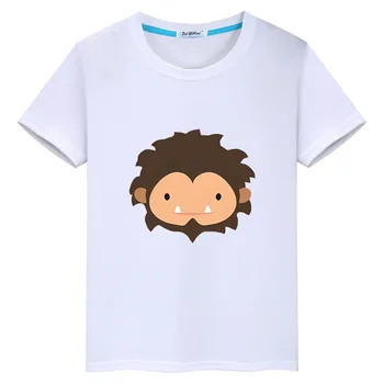 Sinsi Sasquatch Büyük Kafa çocuk giyim yaz erkek kısa kollu tişört rahat çocuk üstleri karikatür giyim