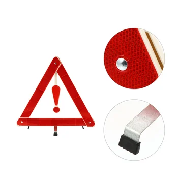 Yansıtıcı uyarı işareti araba Tripod üçgenler araçlar plastik yol güvenliği işaretleri