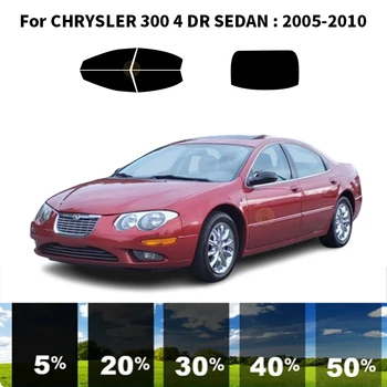 Önceden kesilmiş nanoceramics araba UV Pencere Tonu Kiti Otomotiv Cam Filmi CHRYSLER 300 İçin 4 DR SEDAN 1999-2004